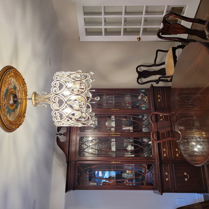 House of Hampton® Dzesika 5 - Light Distressed Metal with Crystal
